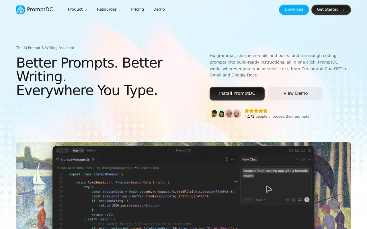 PromptDC screenshot