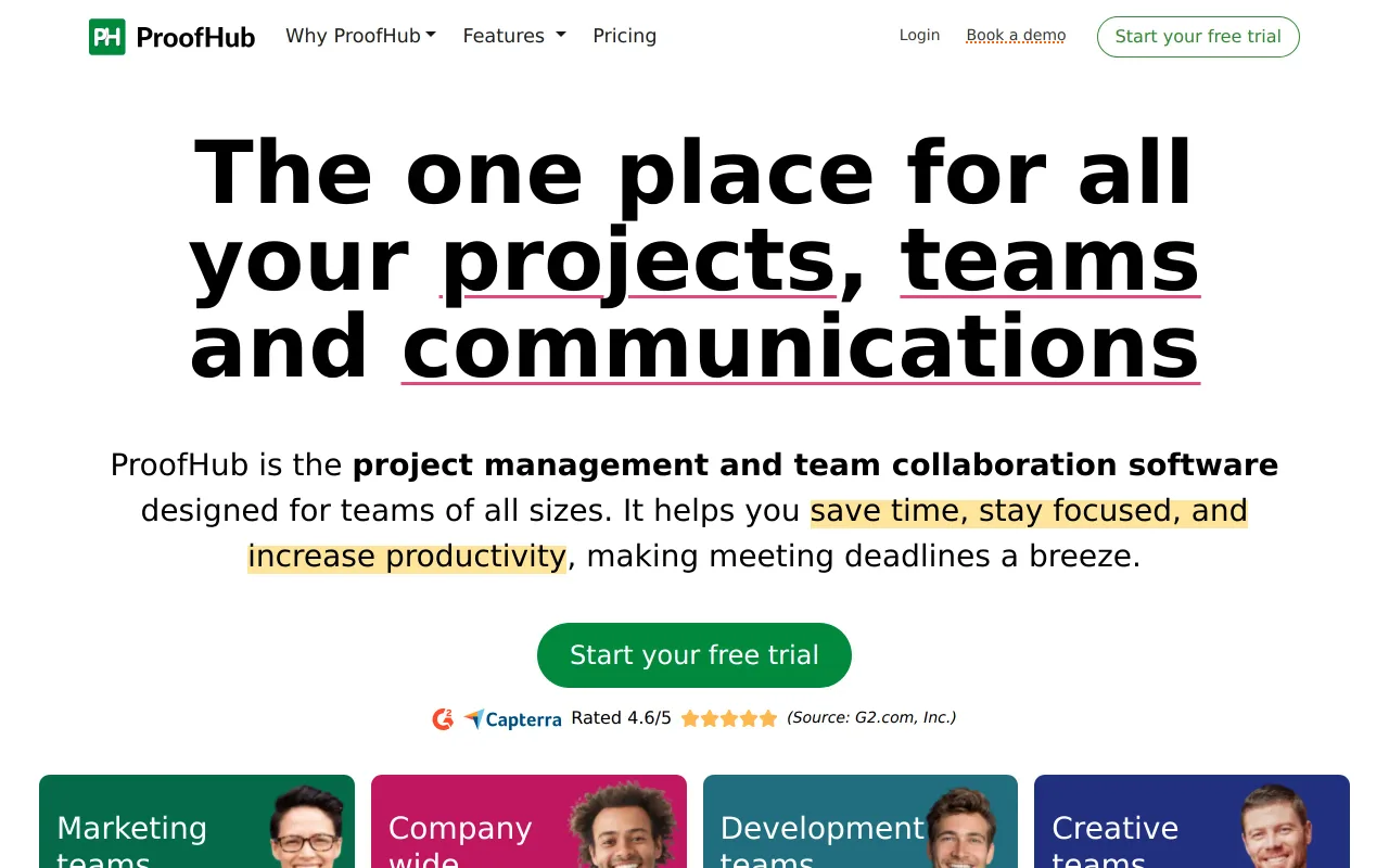 ProofHub screenshot