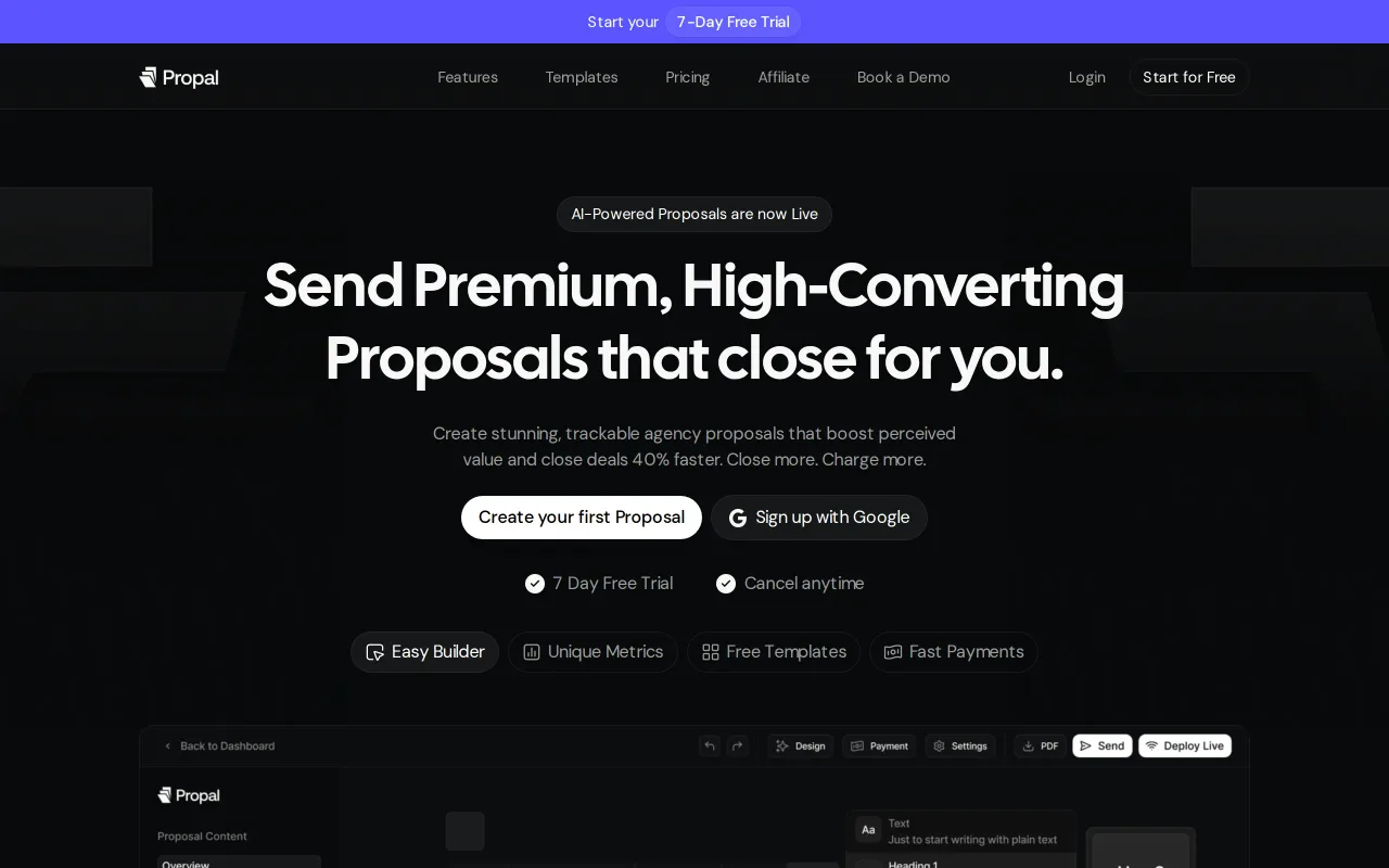 Propal screenshot