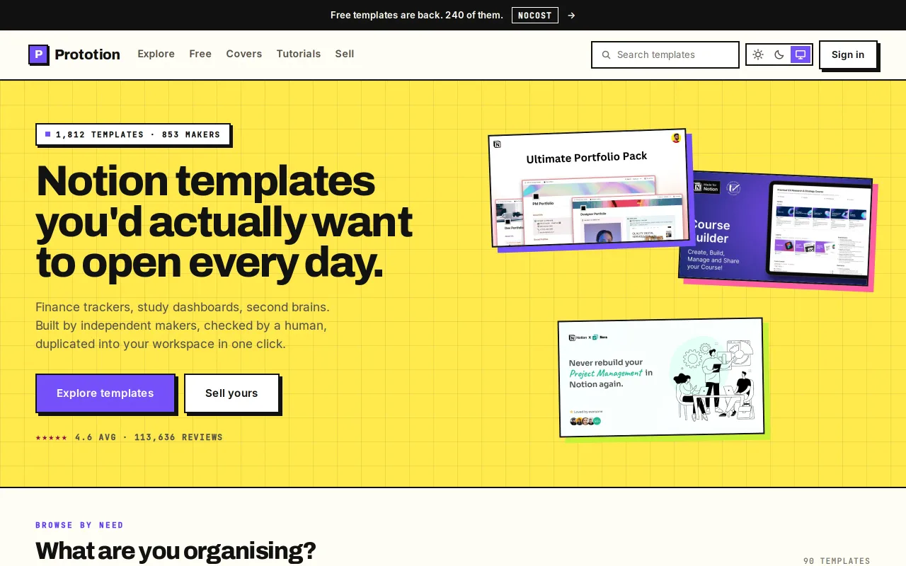 Prototion screenshot