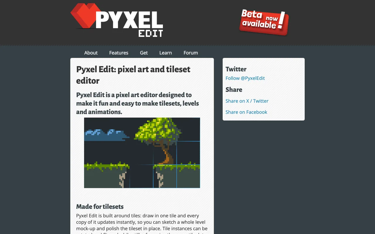 Pyxel Edit screenshot