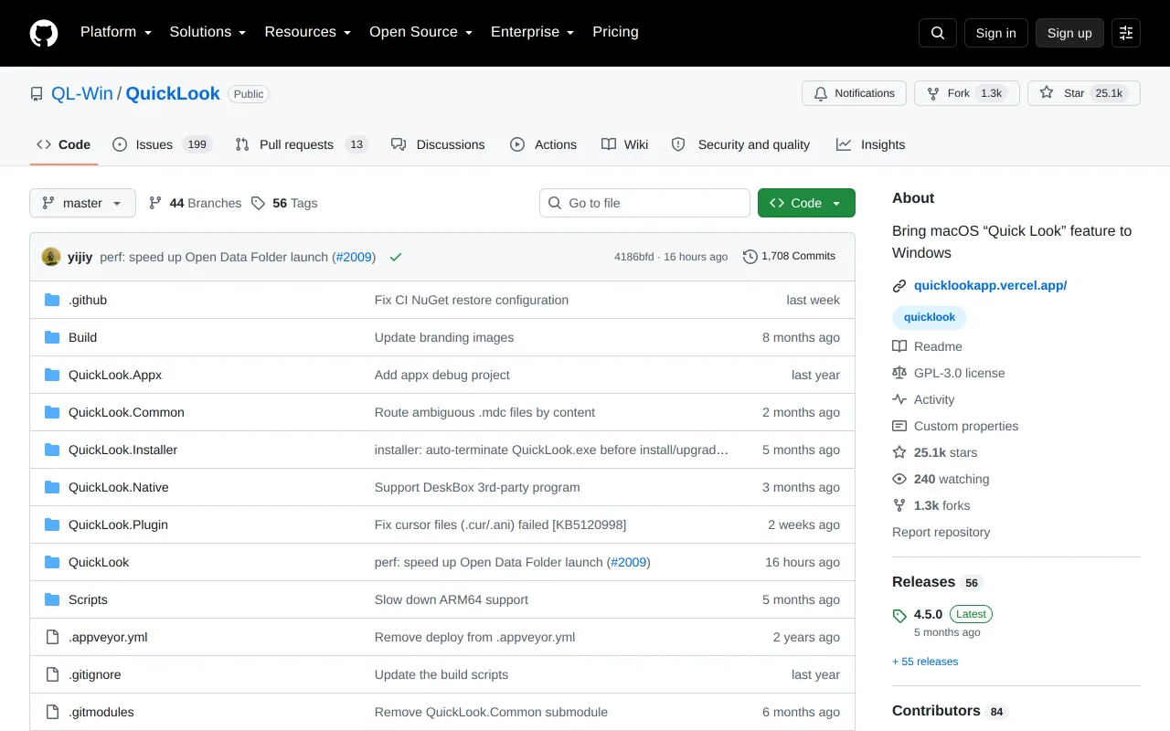 QuickLook screenshot