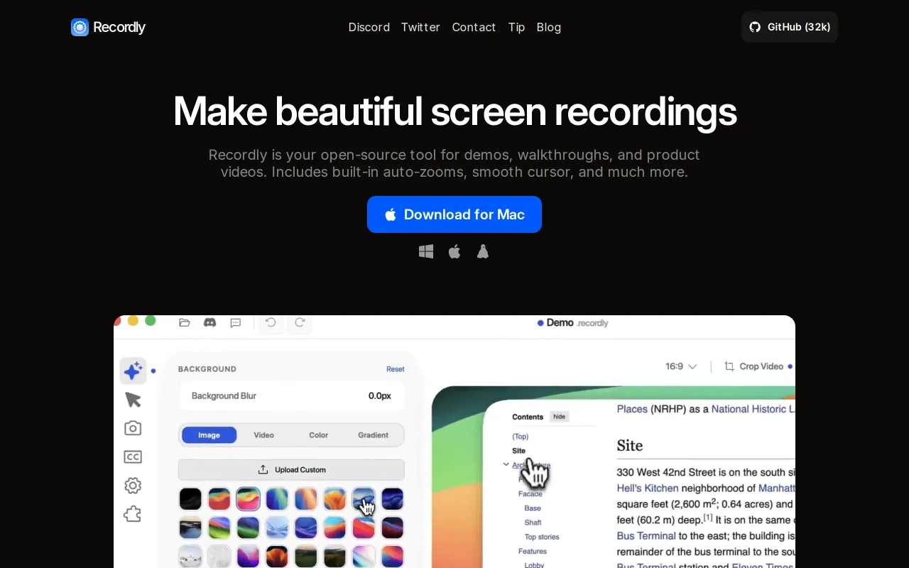 Recordly screenshot
