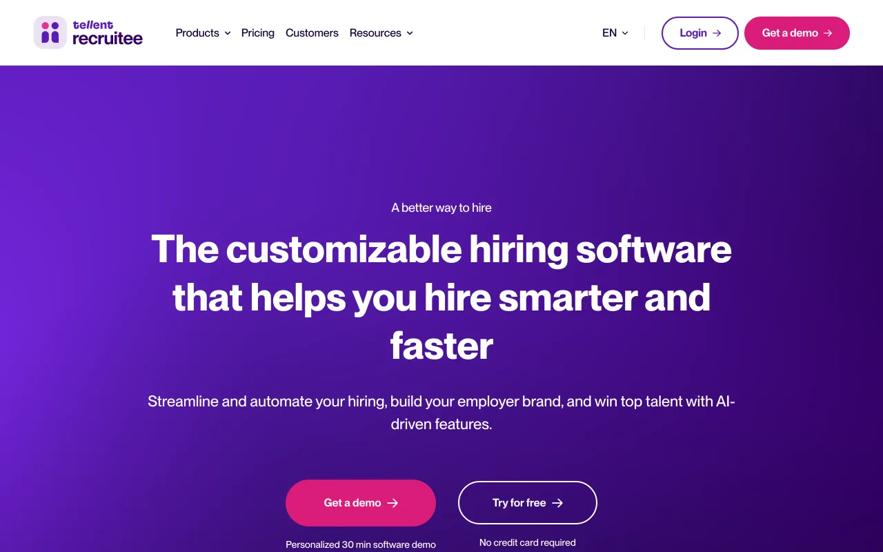 Recruitee screenshot