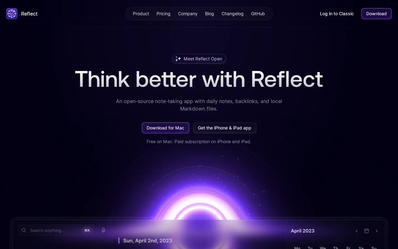 Reflect screenshot