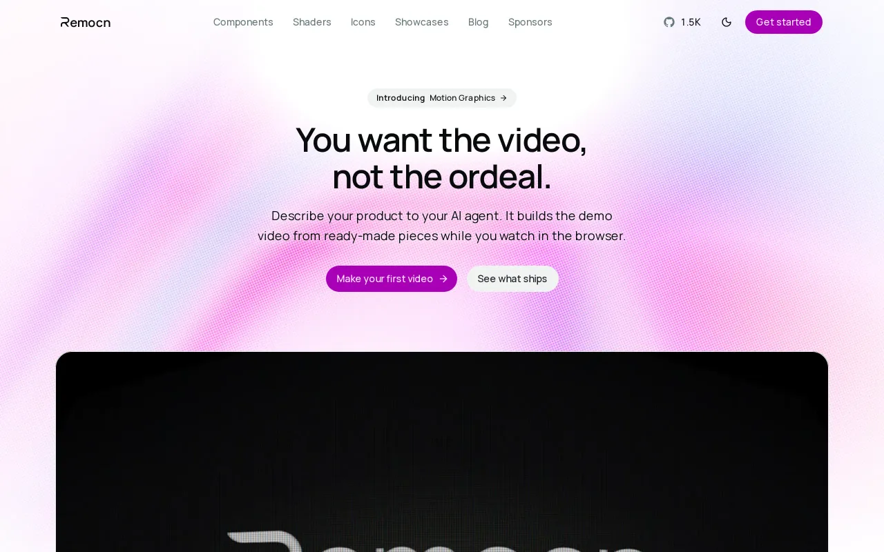 Remocn screenshot