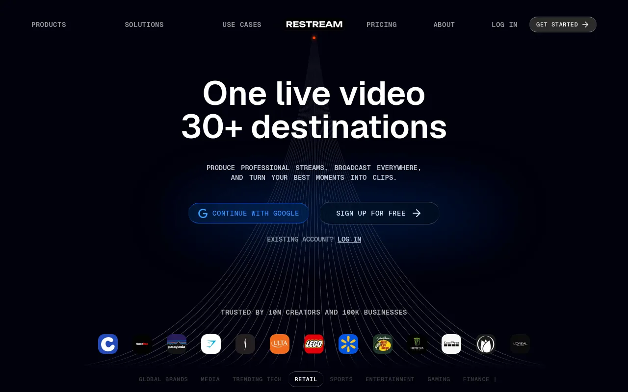 Restream screenshot