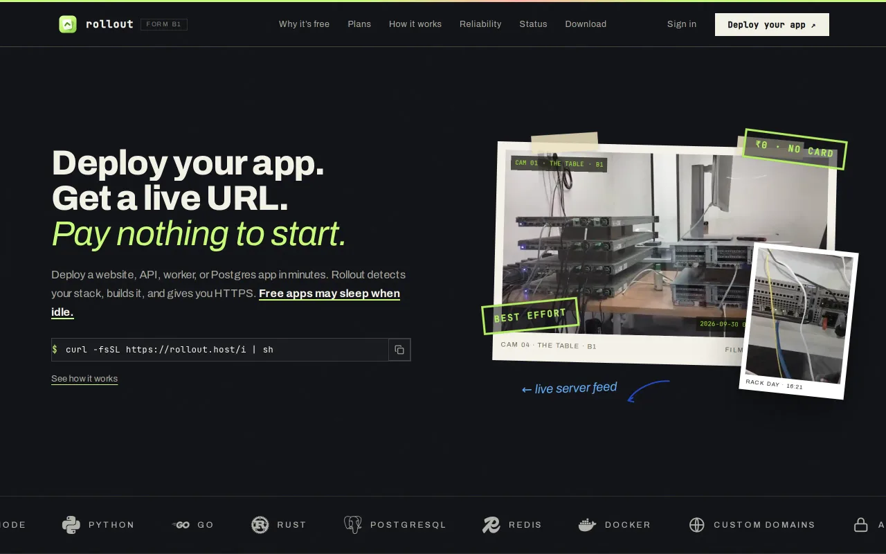 Rollout screenshot