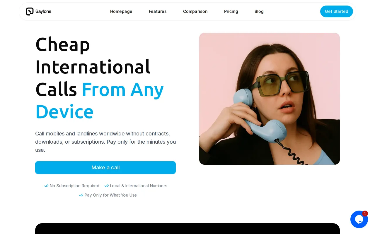 Sayfone screenshot