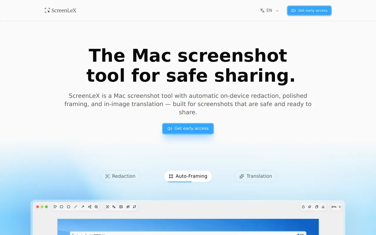 ScreenLex screenshot