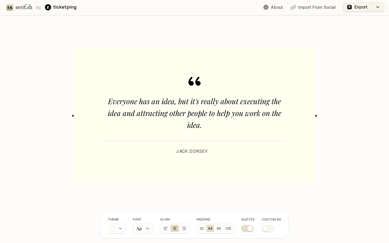serif.sh screenshot