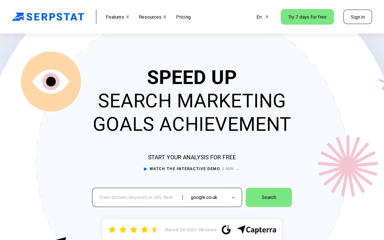 Serpstat screenshot