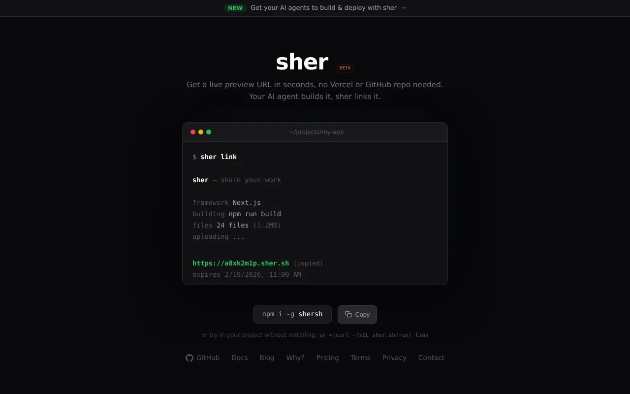 sher screenshot