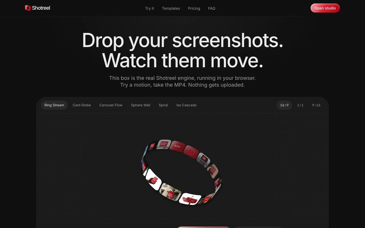 Shotreel screenshot