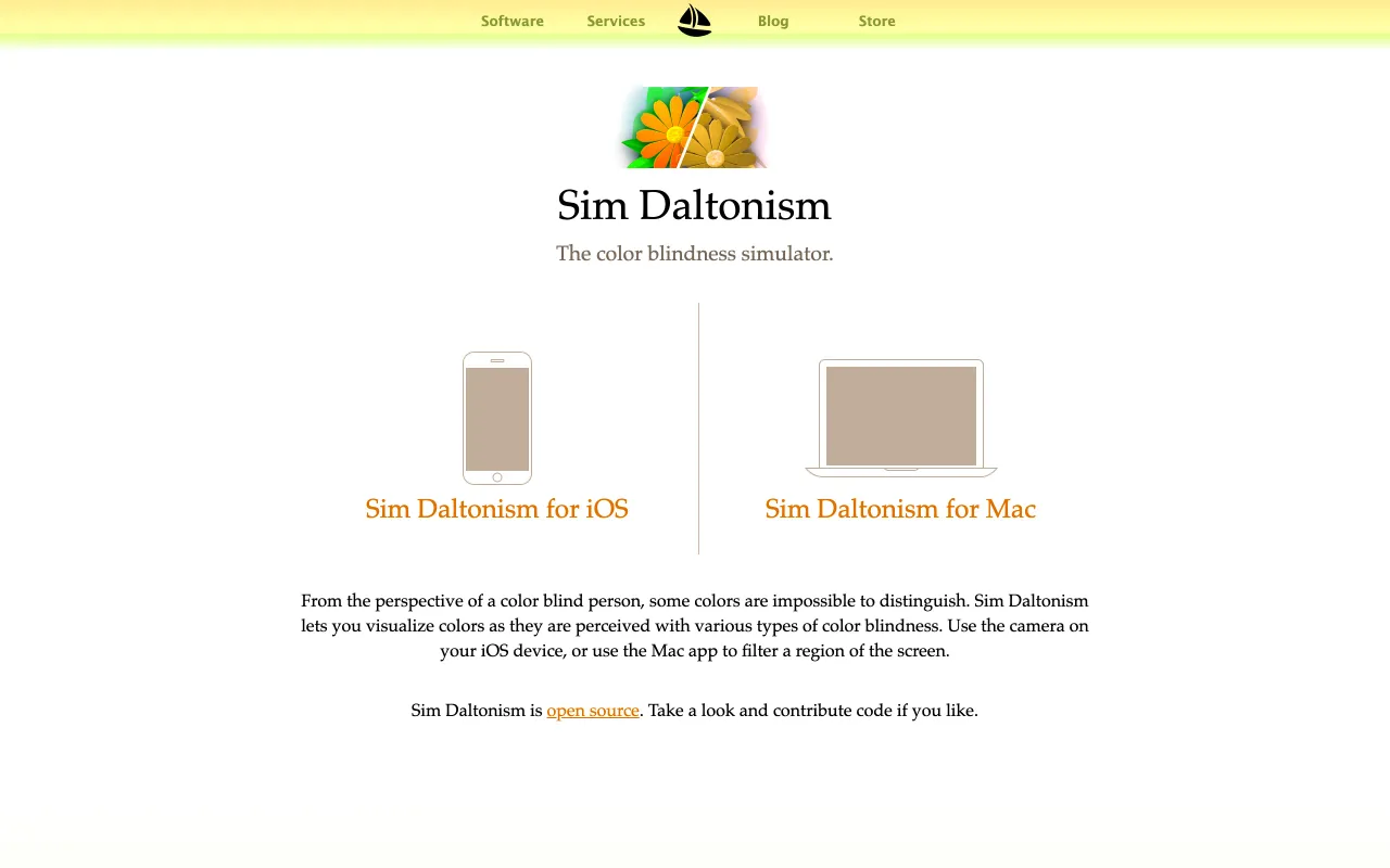 Sim Daltonism screenshot