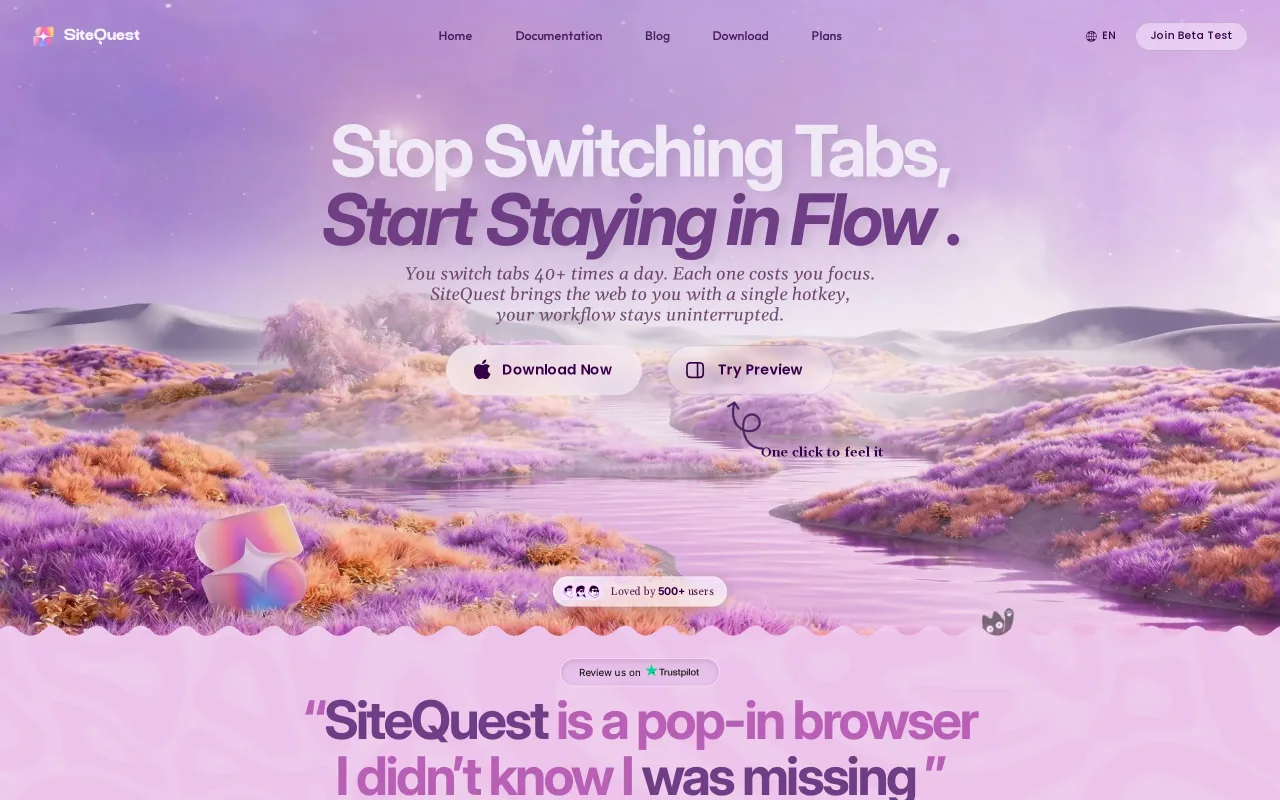 SiteQuest screenshot