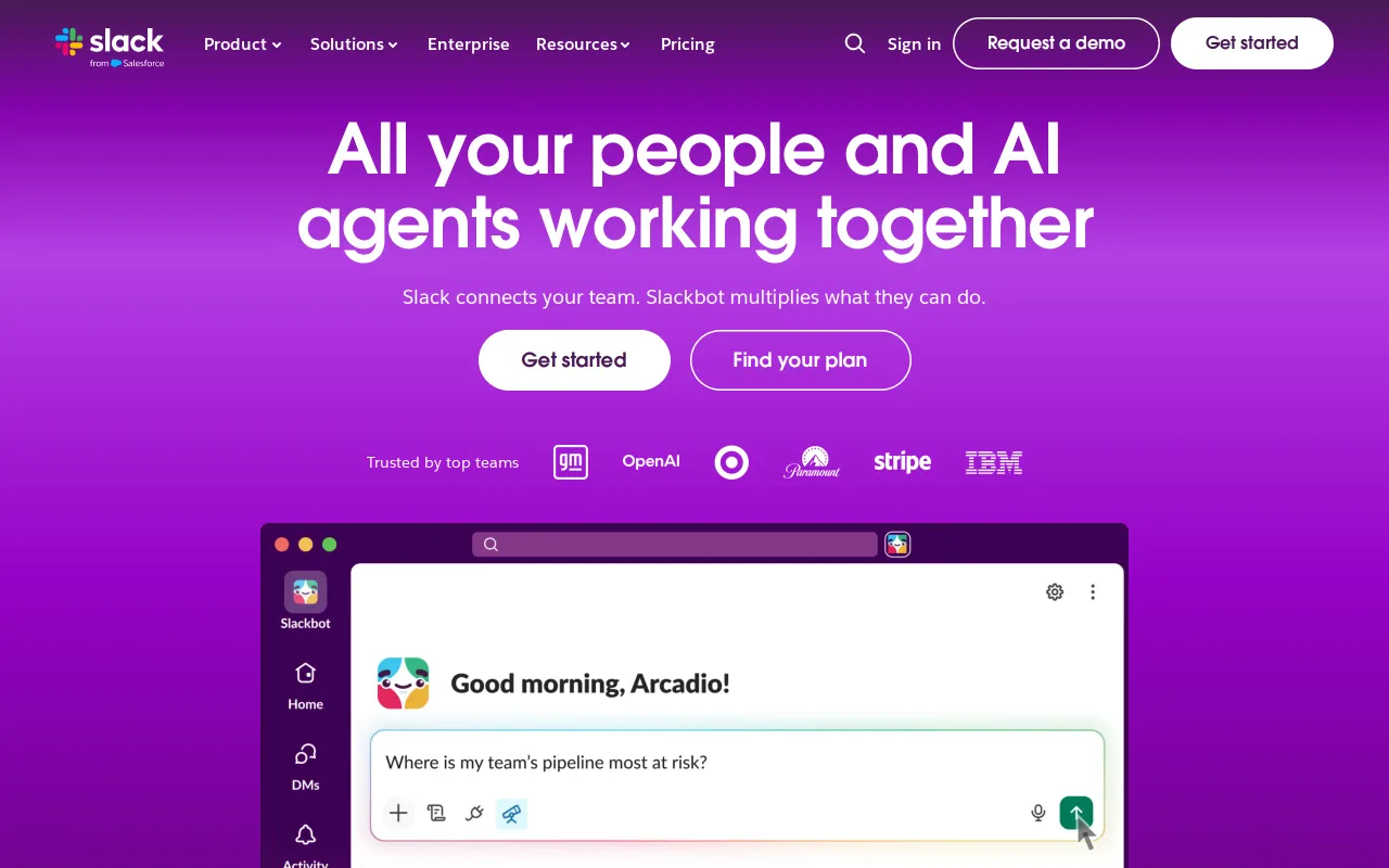 Slack screenshot