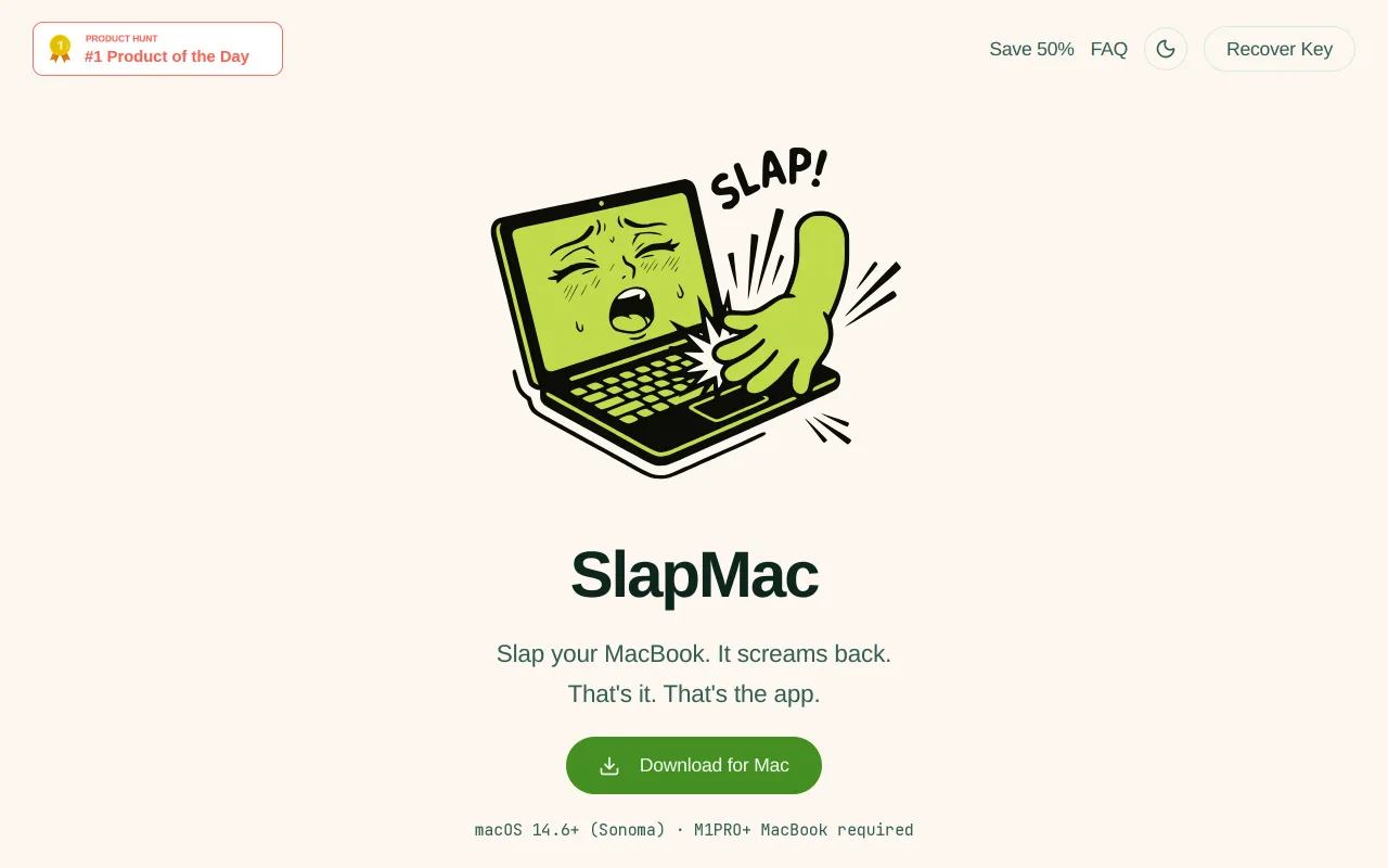 SlapMac screenshot