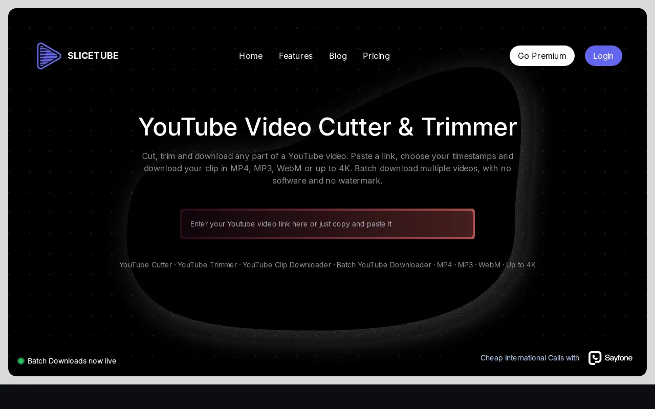 SliceTube screenshot