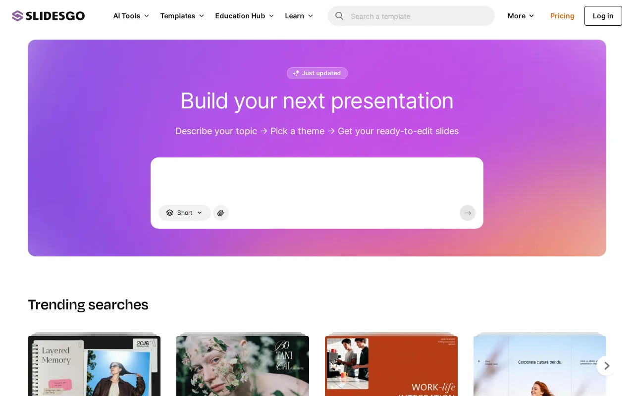 Slidesgo screenshot