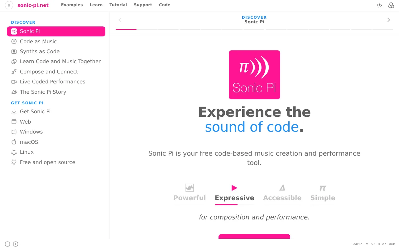 Sonic Pi screenshot