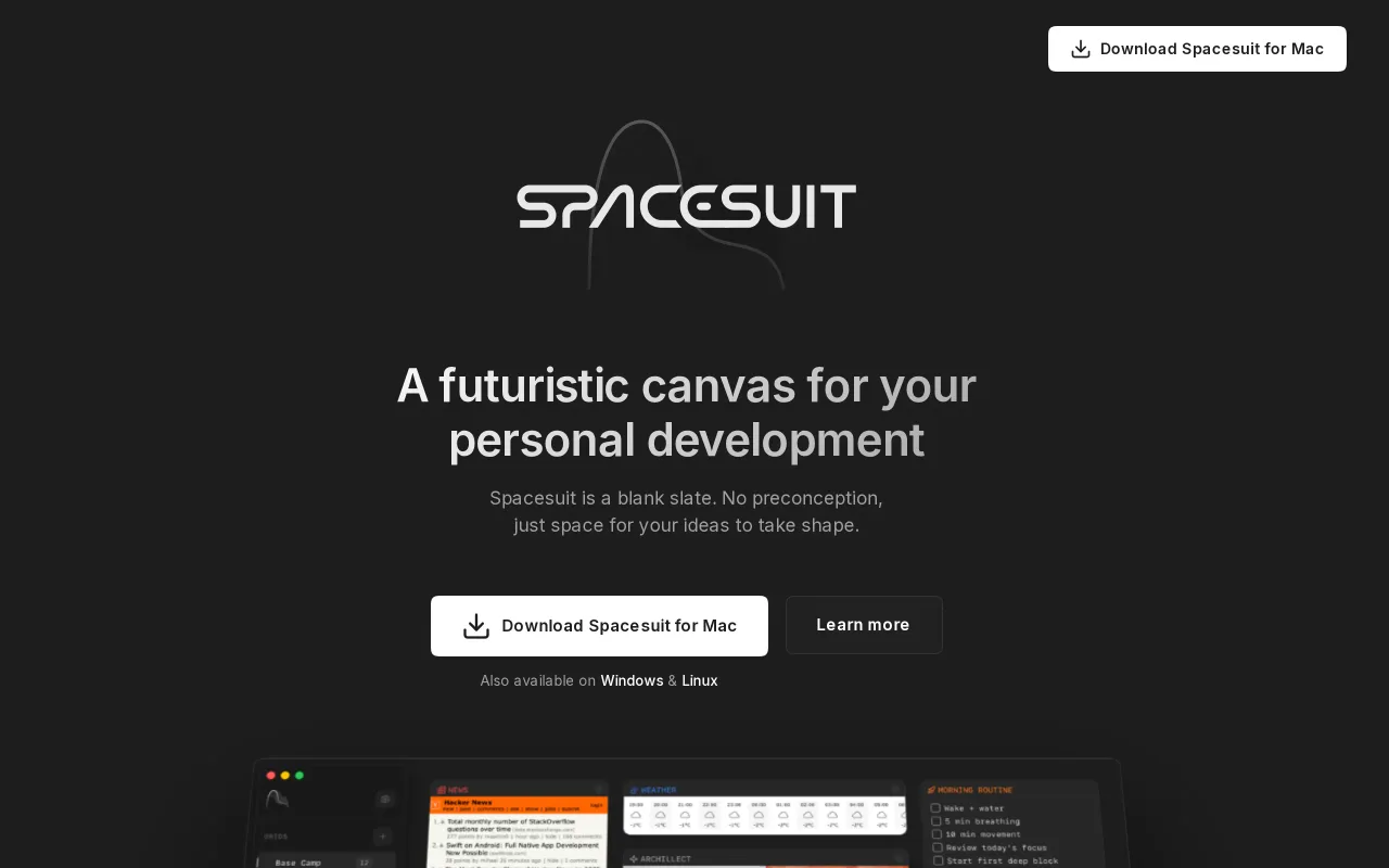 Spacesuit screenshot