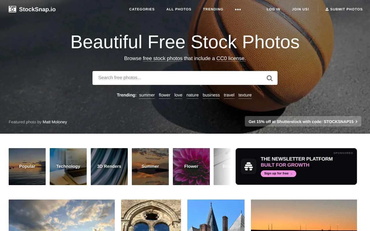 StockSnap screenshot