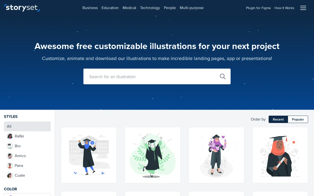 Storyset screenshot