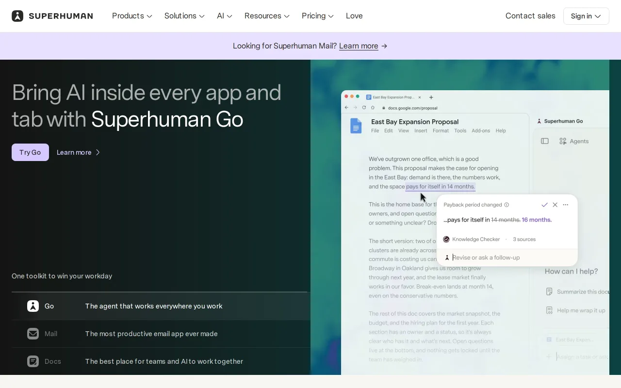 Superhuman screenshot