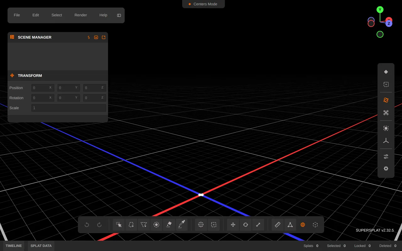 SuperSplat Editor screenshot