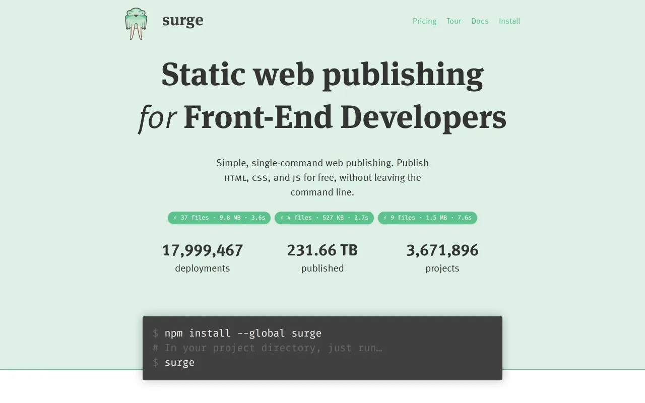 Surge screenshot
