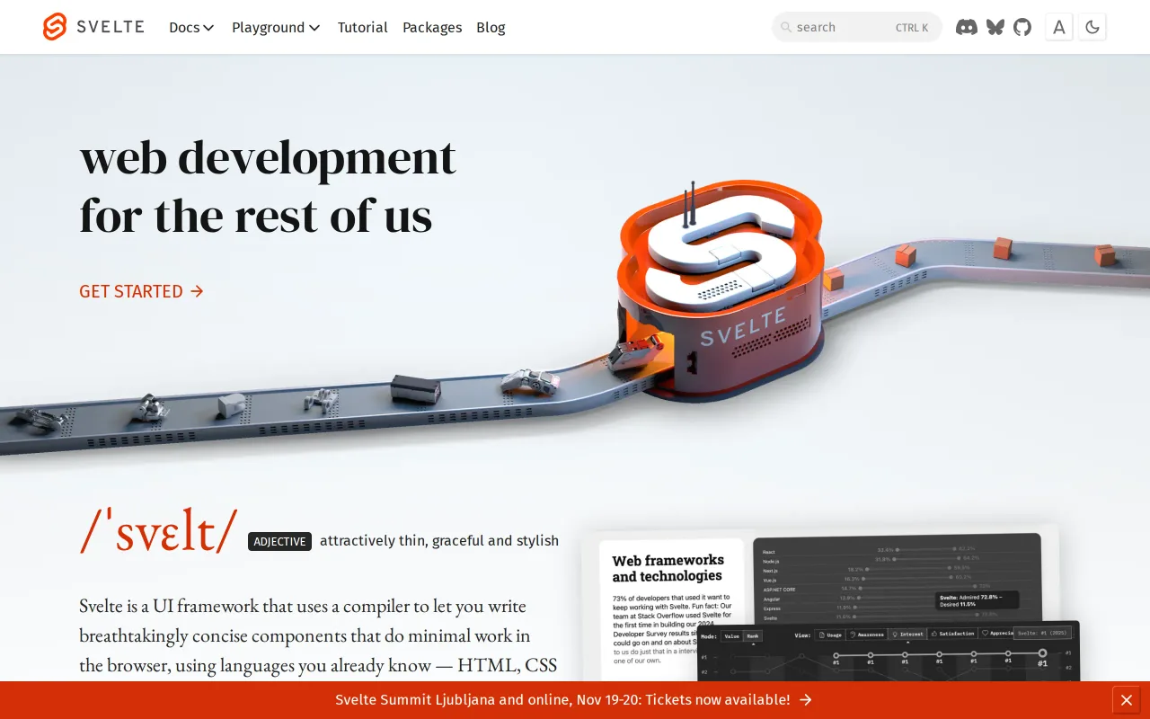 Svelte screenshot