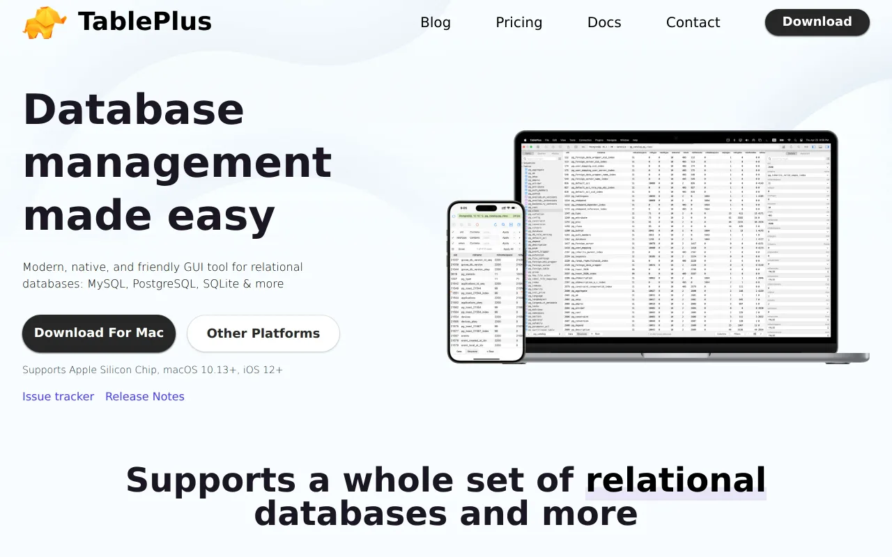 TablePlus screenshot