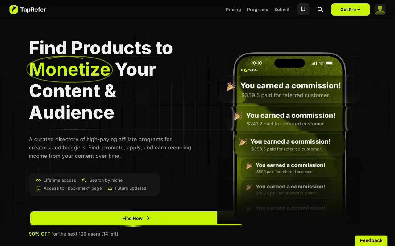 TapRefer screenshot