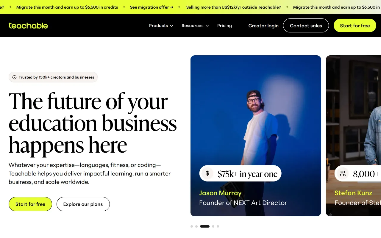 Teachable screenshot