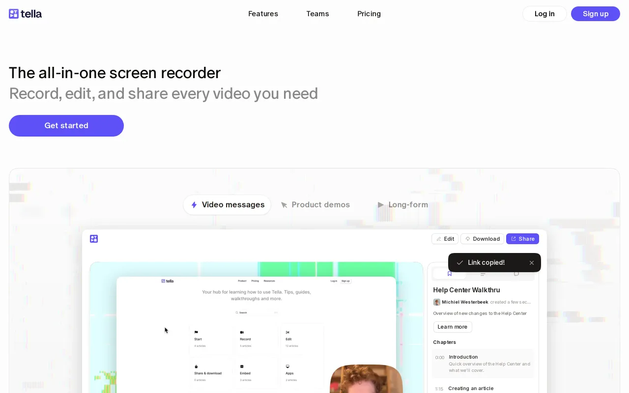 Tella screenshot