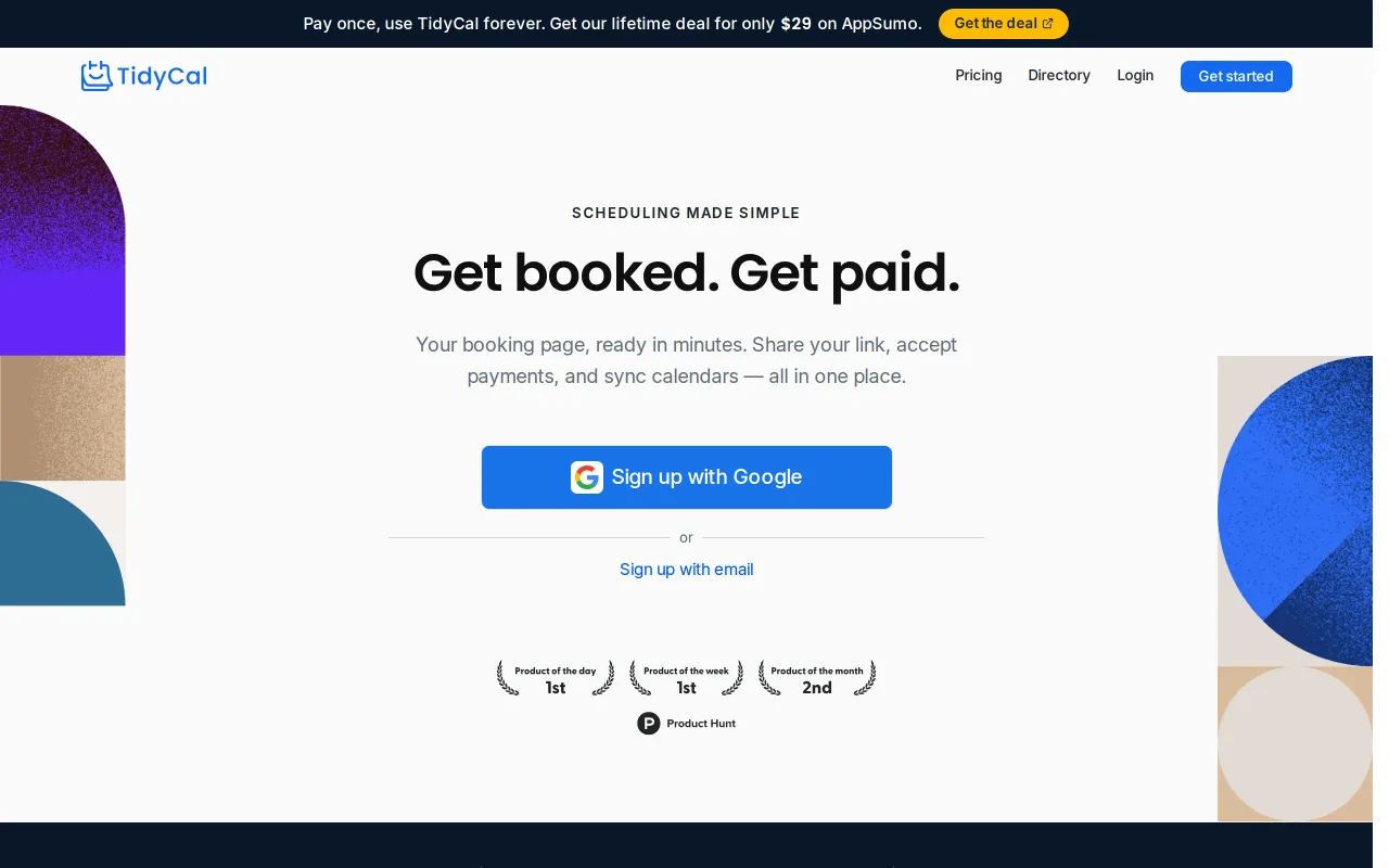 TidyCal screenshot