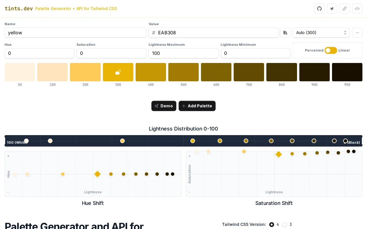 Tints.dev screenshot