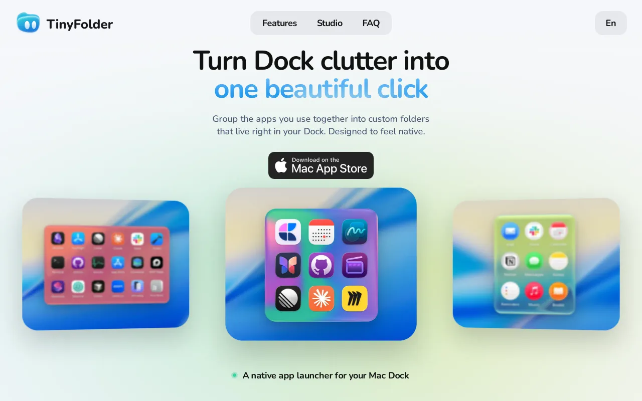 TinyFolder screenshot