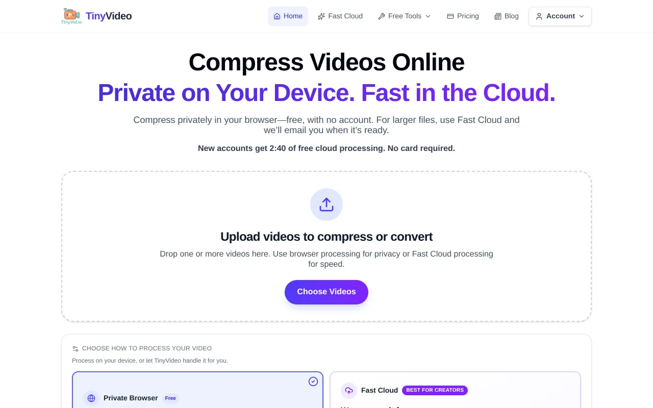 TinyVideo screenshot