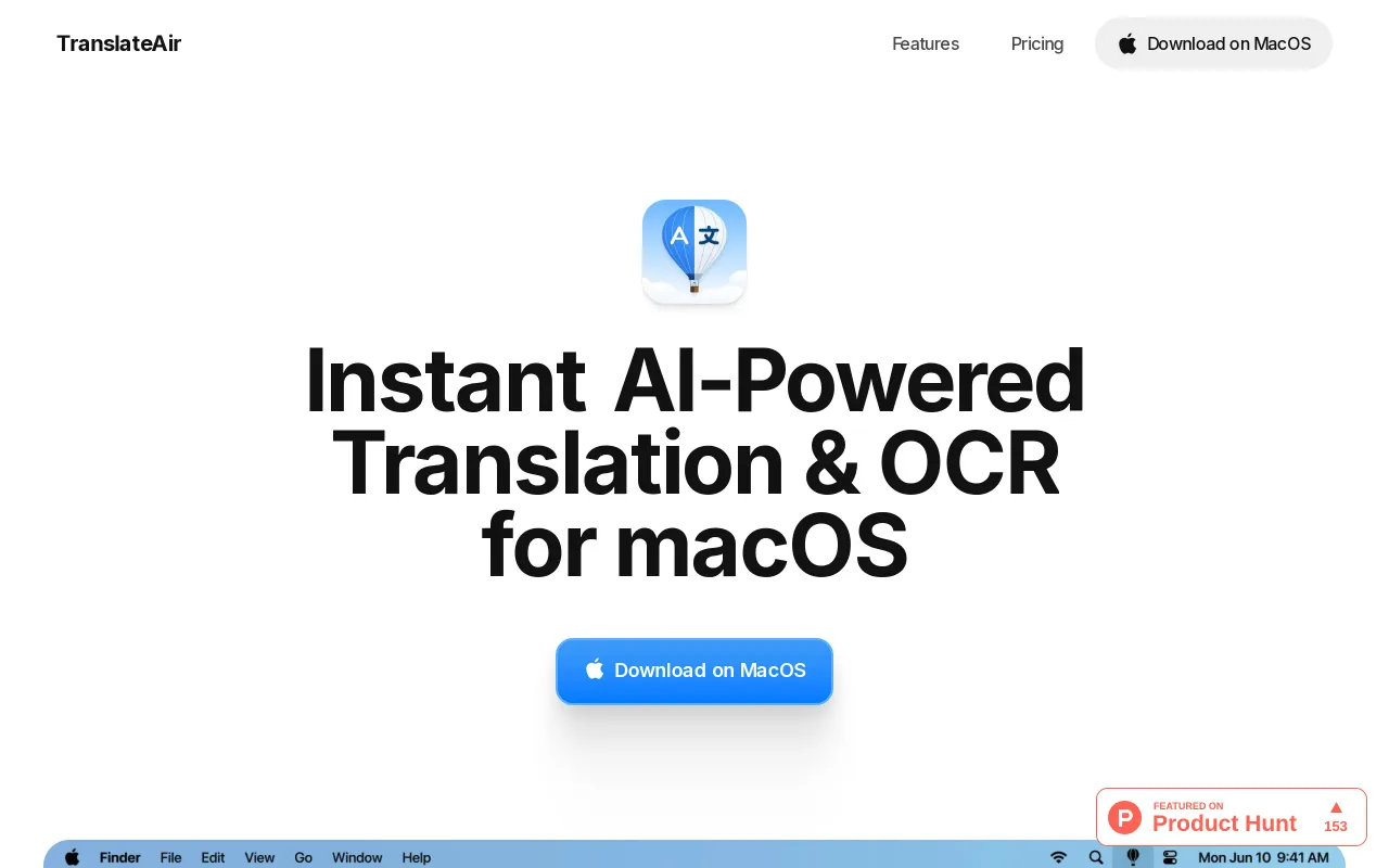 TranslateAir screenshot