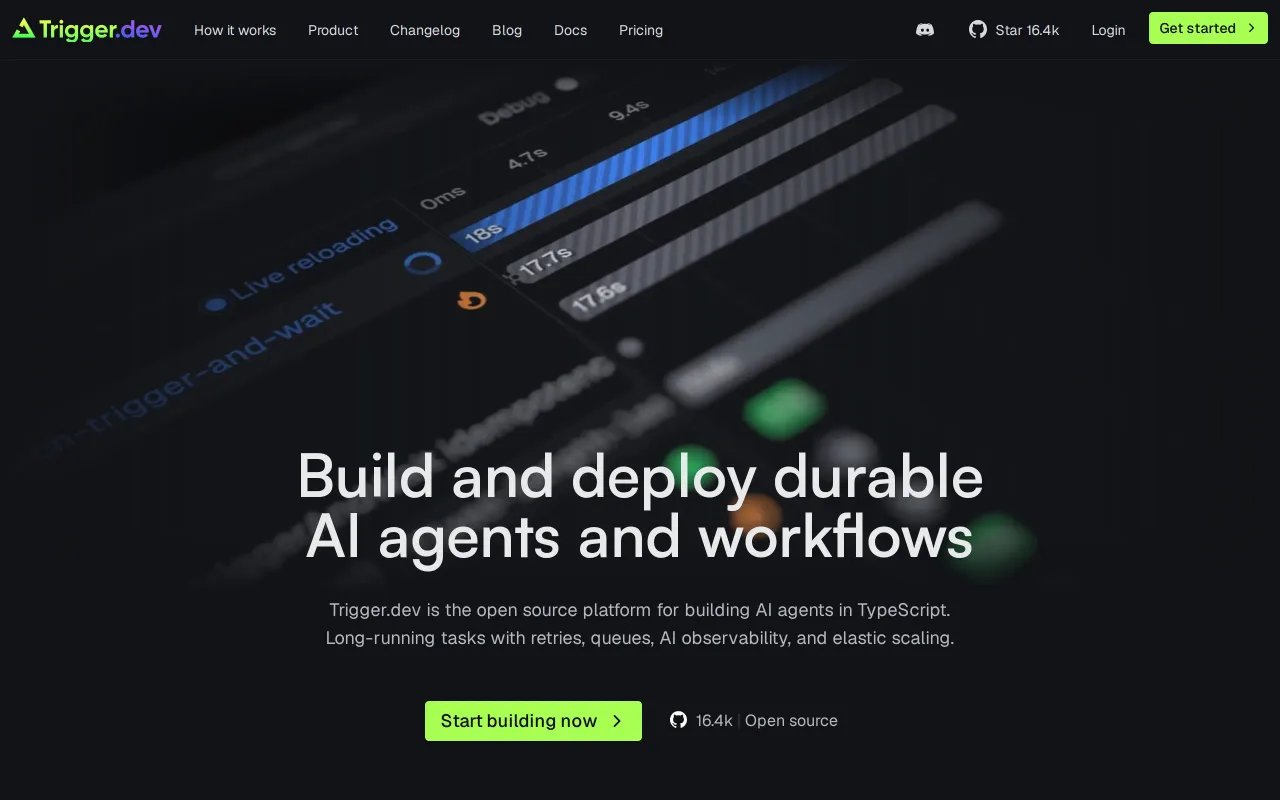 Trigger.dev screenshot