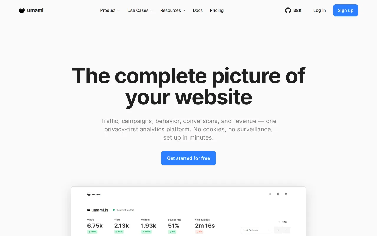 Umami screenshot