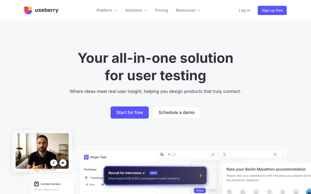 Useberry screenshot