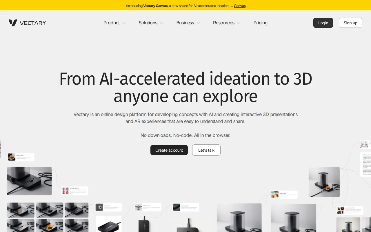 Vectary screenshot