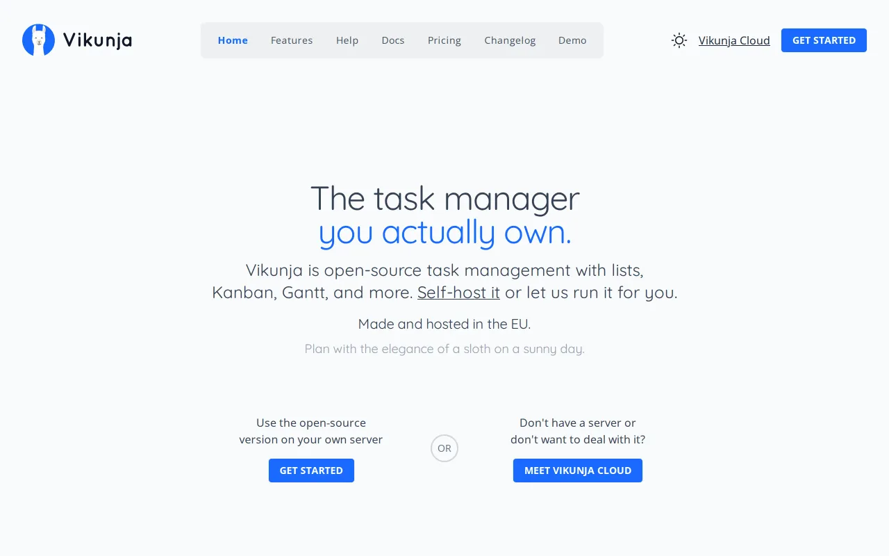 Vikunja screenshot