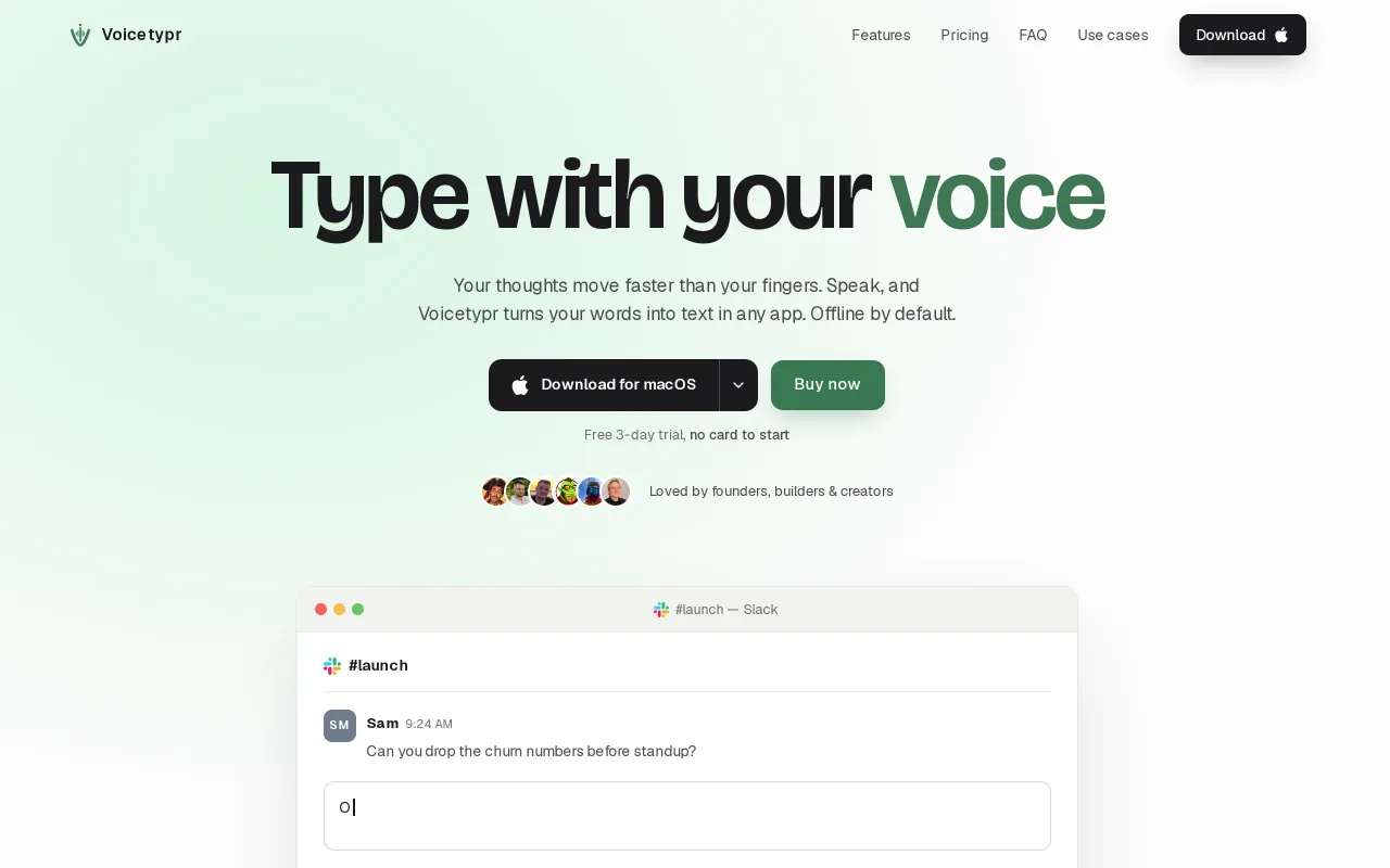 VoiceTypr screenshot