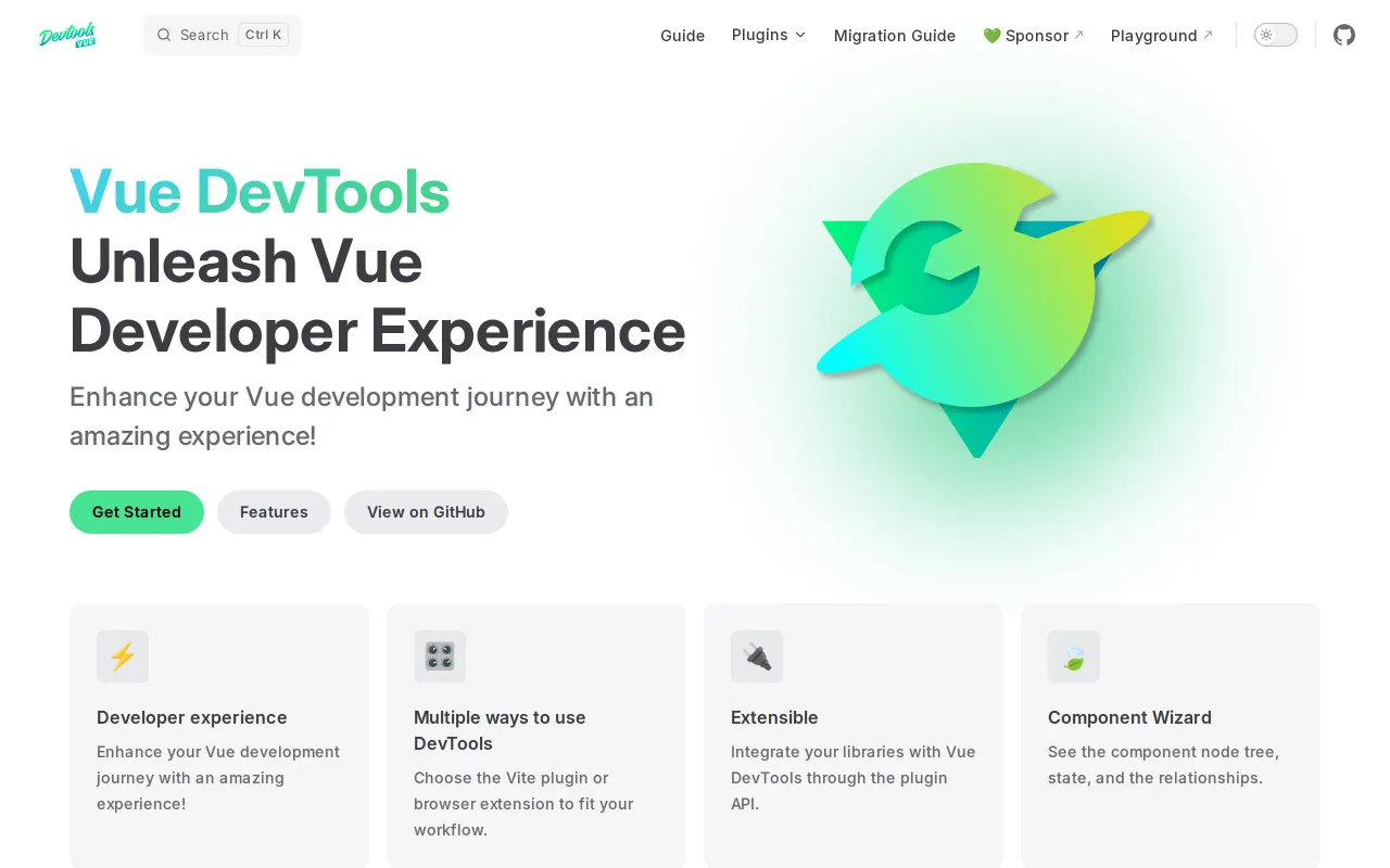 Vue.js devtools screenshot