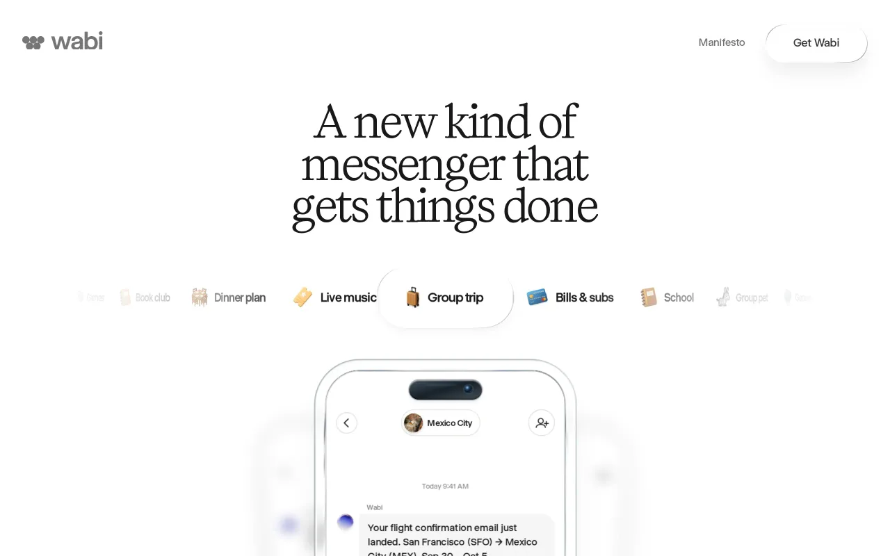 Wabi screenshot
