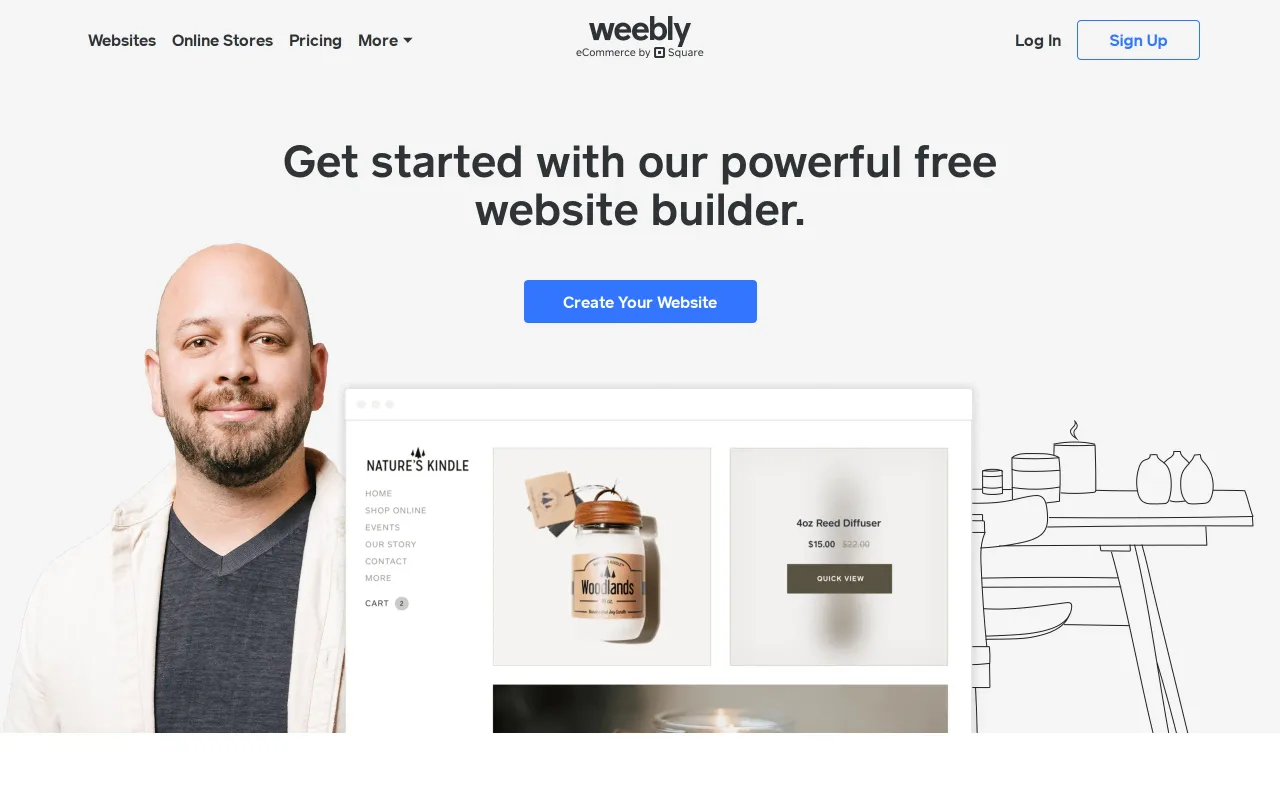 Weebly screenshot